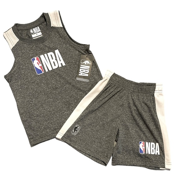 NBA Other - NWT 2 Piece Little Boys NBA Short Sleeve Outfit with Matching Shorts Size 4